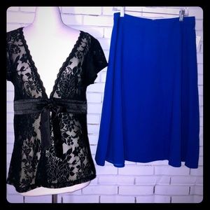 Black lace top sz XL Studio Y